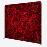 Lofaris Romantic Red Rose Petals Wedding Pillow Case Backdrop
